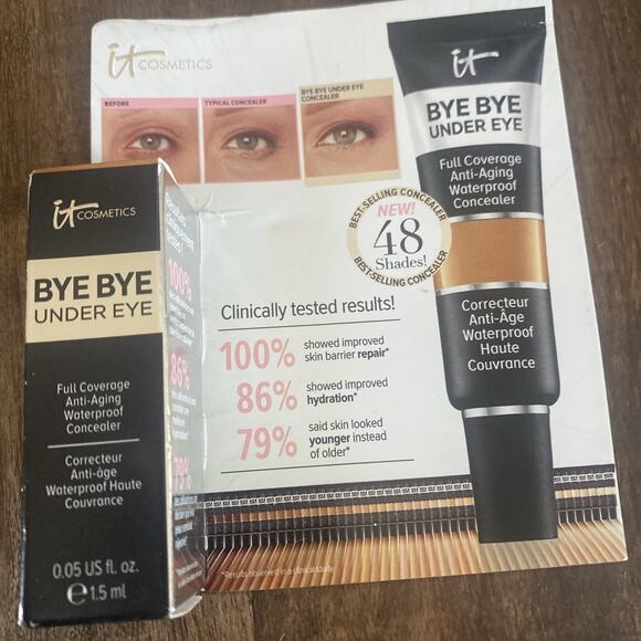 IT Cosmetics Bye Bye Under Eye Medium Natural 25.0 Travl/MiniSz 0.05 oz / 1.5 ml - Picture 2 of 5